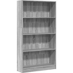 Bibliothèque sonoma gris 80x24x143 cm bois d'ingénierie - Vidaxl