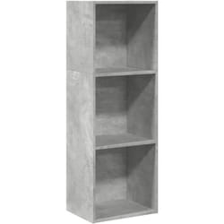 Bibliothèque gris béton 40x30x114 cm bois d'ingénierie Vidaxl
