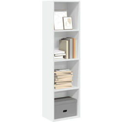 Bibliothèque blanc 40x30x152 cm bois d'ingénierie - Vidaxl