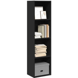 Bibliothèque noir 40x30x152 cm bois d'ingénierie - Vidaxl
