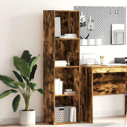 vidaXL Bibliothèque chêne fumé 40x30x152 cm Bois d'ingénierie
