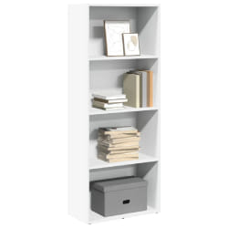 vidaXL Bibliothèque - Blanc 152 cm