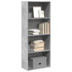 vidaXL Bibliothèque - Gris béton 60x30x152 cm