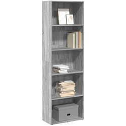 Bibliothèque sonoma gris 60x30x189 cm bois d'ingénierie - Vidaxl