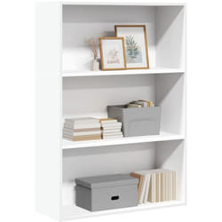 Bibliothèque blanc 80x30x114 cm bois d'ingénierie - Vidaxl