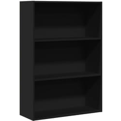 Bibliothèque noir 80x30x114 cm bois d'ingénierie Vidaxl