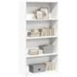 vidaXL Bibliothèque blanc 80x30x152 cm bois dingénierie étagère étagère à livres support de livre armoire de rangement 857940