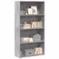 vidaXL Bibliothèque gris béton 80x30x152 cm bois dingénierie étagère étagère à livres support de livre armoire de 857943