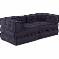 Ce pouf modulable en anthracite représente un design moderne et une grande polyvalence, offrant un espace confortable pour se ...