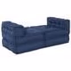 Poufs modulaires vidaXL 4 pcs en tissu indigo