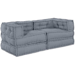 Coussin 2 pcs Gris 70 x 70 x 54 cm Polyester Vidaxl