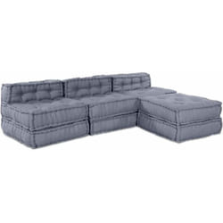 Coussin 4 pcs Gris 70 x 70 x 54 cm Polyester Vidaxl
