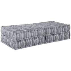 Coussin 2 pcs Gris clair 70 x 70 x 36 cm Polyester Vidaxl