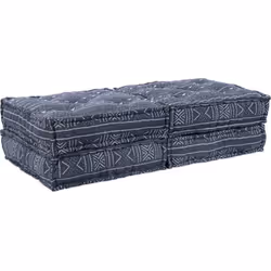 Cet ensemble de coussins de salon bohèmes avec un motif indigo dynamique va instantanément rendre ton espace de vie plus conf ...