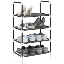Tagère à chaussures 4 niveaux 44x28x77 cm tissu non-tissé Vidaxl