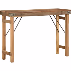 Cette table d'appoint rustique en bois massif recyclé apporte une touche classique à n'importe quelle pièce. Sa finition natu ...