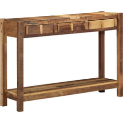 Table Console 107x33x76 cm Bois Massif Récupéré Vidaxl