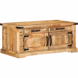 Cette table basse rustique en bois de mangue massif est un incontournable pour ton salon, alliant fonctionnalité et style. Sa ...