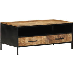 Vidaxl - Table Basse Marron 90 X 50 X 40 Cm Bois De Manguier Massif