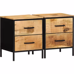 Cet ensemble de tables de chevet combine fonction et style, idéal pour dynamiser ta chambre tout en offrant plein d'espace de ...