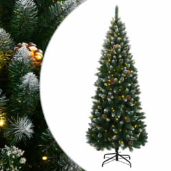 vidaXL Sapin de Noël 180 cm - Vert/Blanc