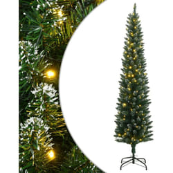 Sapin de Noël artificiel mince 300 led 240 cm Vidaxl