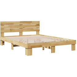 Vidaxl - Cadre de lit avec tête de lit sans matelas 150 x 200 cm