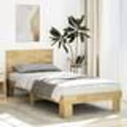 vidaXL Cadre de lit avec tête de lit sans matelas 75 x 190 cm 3315727