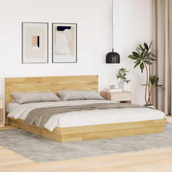 vidaXL Cadre de lit avec tête de lit sans matelas 180 x 200 cm 3315739