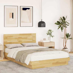 vidaXL Cadre de lit avec tête de lit sans matelas 120x200 cm 3315742