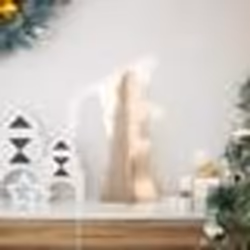 vidaXL Arbre de Noël en bois pour décoration 49 cm bois massif de pin