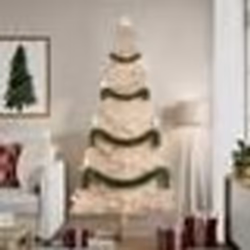 vidaXL Arbre de Noël en bois pour décoration 180 cm bois massif de pin