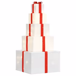 vidaXL Boîte-cadeau de décoration de Noël 250 LED blanc chaud 4019488