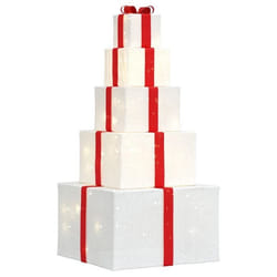 vidaXL Boîte-cadeau de décoration de Noël 250 LED blanc chaud 4019488