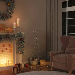 VIDAXL Sapin de Noël à LED 120 cm - Blanc chaud