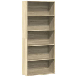 Bibliothèque chêne sonoma 80x30x189 cm bois d'ingénierie Vidaxl