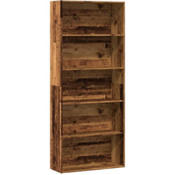 Bibliothèque vieux bois 80x30x189 cm bois d ingénierie