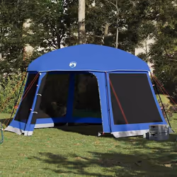 vidaXL Tente de piscine moustiquaire amovible parois maille bleu azur tente bleue tente de jardin abri de jardin tente 410062 ...