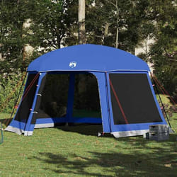 vidaXL Tente de piscine moustiquaire amovible parois maille bleu azur tente bleue tente de jardin abri de jardin tente 4100625