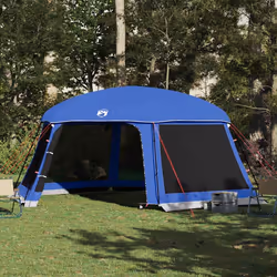 vidaXL Tente de piscine moustiquaire amovible parois maille bleu azur tente bleue tente de jardin abri de jardin tente 410062 ...