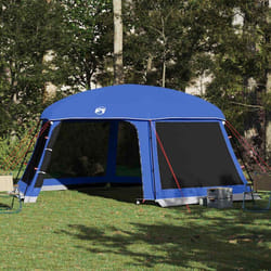 vidaXL Tente de piscine moustiquaire amovible parois maille bleu azur tente bleue tente de jardin abri de jardin tente 4100628