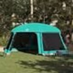 vidaXL Tente piscine toit amovible parois maille vert deau 618x532 cm tente verte tente de jardin abri de jardin tente