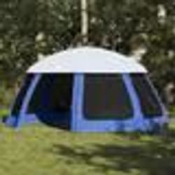 vidaXL Tente de piscine moustiquaire amovible parois maille bleu azur tente bleue tente de jardin abri de jardin tente 4100634