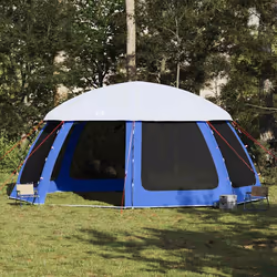 vidaXL Tente de piscine moustiquaire amovible parois maille bleu azur tente bleue tente de jardin abri de jardin tente 410063 ...