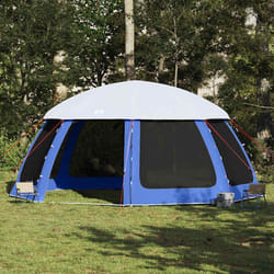 vidaXL Tente de piscine moustiquaire amovible parois maille bleu azur tente bleue tente de jardin abri de jardin tente 4100637