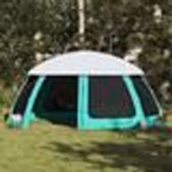 vidaXL Tente piscine toit amovible parois maille vert deau 612x612 cm tente verte tente de jardin abri de jardin tente