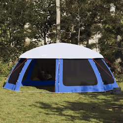vidaXL Tente de piscine moustiquaire amovible parois maille bleu azur tente bleue tente de jardin abri de jardin tente 410064 ...