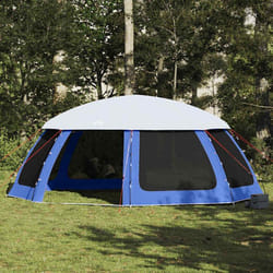 vidaXL Tente de piscine moustiquaire amovible parois maille bleu azur tente bleue tente de jardin abri de jardin tente 4100640