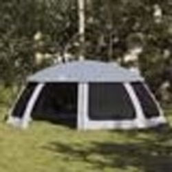 vidaXL Tente piscine toit amovible parois maille gris 690x690 cm tente grise tente de jardin abri de jardin tente abri 410064 ...