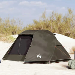 Tente de pêche - Marron - 3 personnes - Imperméable - Dimensions 312x216x114 cm - Léger et portable